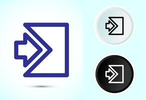 User profile login icon. Access authentication icon vector