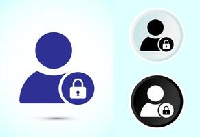 Access authentication icon design illustration vector