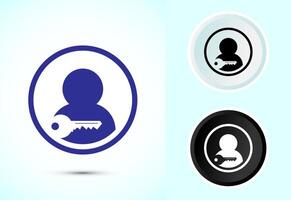 User profile login icon design illustration vector