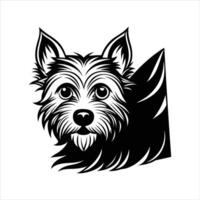Peek a Westie A Little Pup with Big Curiosity vector