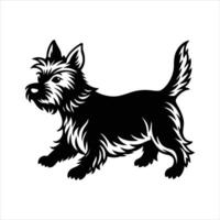 The Westie Sprint Running vector