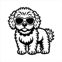 Adventures with a Bichon Frise vector