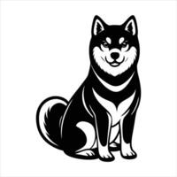 Puppy Pause Shiba Inu at Rest vector