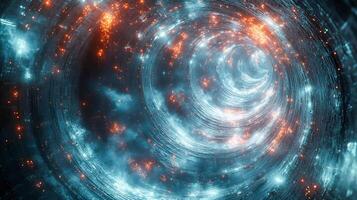 Background of particle gas vortex in space photo