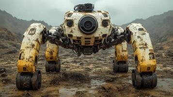 A four-legged robot designed for rescue operations photo