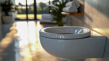 Ceramic WC with a clean, minimalist design photo