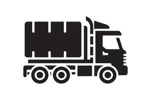 Articulated Lorry Silhouette Vectors Files for Instant Download