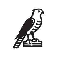 Unique Eurasian Goshawk Silhouette Vectors for Nature Enthusiasts