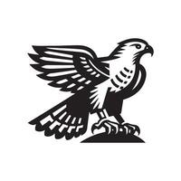 Eurasian Goshawk Silhouette Vectors Perfect for Eco-Art Graphics