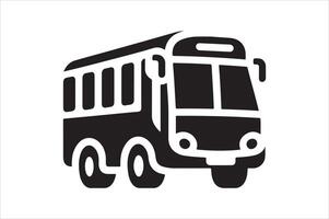 Shuttle Bus Silhouette Vectors for Maps, Infographics, and Presentations