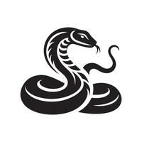 King Cobra Silhouette Vectors for Reptile and Dangerous Animal Projects