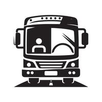 Elegant and Bold Charter Bus Silhouettes for Creative Graphics vector