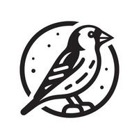 Goldfinch Silhouette Vectors for Nature-Inspired Wedding Graphics