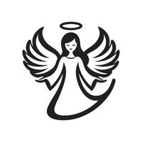 Angel Silhouette Vectors for Photography and Visual Content