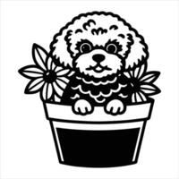 The Fluffy Companion Life with a Bichon Frise vector
