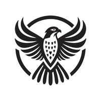 Eurasian Goshawk Silhouette Vectors Ideal for Bird Watching Designs