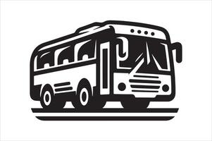 Shuttle Bus Silhouette Vectors for Transport-Themed Custom Projects