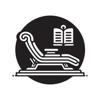 Elegant Chaise Lounge Silhouettes for Custom Graphic Design Projects vector