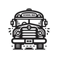 Artistic School Bus Silhouettes for Classroom and Student Projects vector