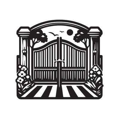 Download Driveway Gate Silhouettes for Your Next Big Project