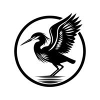 Versatile Green Heron Silhouette Vectors for Digital Content and Social Media