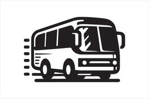 Shuttle Bus Silhouette Vectors for Illustrations, Logos, and Icons