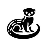 Versatile Mongoose Silhouette Vectors for Nature and Wildlife Use