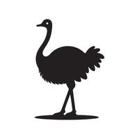 High-Resolution Ostrich Silhouette Vectors for Professional Designs