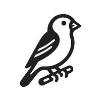 Goldfinch Silhouette Vectors Perfect for Ornithology and Nature Studies