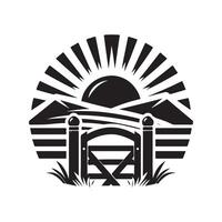 Premium Vintage Farm Gate Vectors for Unique and Custom Designs