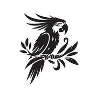 Macaw Silhouette Vectors Ideal for Jungle and Rainforest Themes