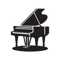 Piano Silhouette Vectors for Custom Art and Craft Projects