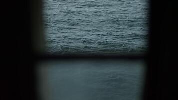 Ocean Waves Through Window Frame video