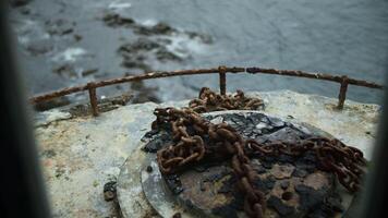 Rusty Chain on Old Lighthouse video