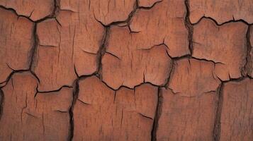 Close Up of Detailed Tree Bark Texture Highlighting Natural Patterns and Rich Earthy Tones Ideal for Nature Backgrounds and Organic Design Projects photo