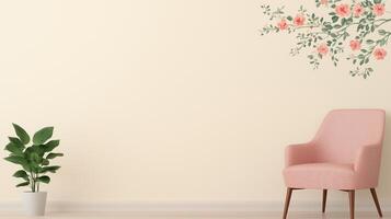 Vintage Floral Wallpaper Pattern in Muted Colors Adding Classic Elegance to Interior Spaces With Subtle Pastel Tones Ideal for Home Decor and Stylish Vintage-Inspired Design Projects photo