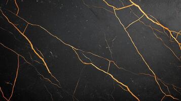 Elegant Black Marble Texture with Striking Gold Veins Perfect for Luxurious Interior Design and Sophisticated Backgrounds in Contemporary Architecture or Stylish Branding Projects photo