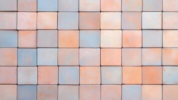 Colorful Pastel Cube Wall Background With Soft Textures and Geometric Patterns Ideal for Modern Interior Design and Creative Art Projects Featuring Serenity and Sophistication in Square Forms photo