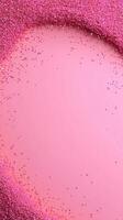Abstract Festive Pink Background with Glittering Particles for Eye-Catching Design in Modern and Elegant Style Ideal for Holiday and Celebration Themes in Vertical Format photo