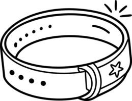 Armlet icon in hand drawn style vector