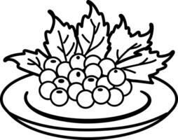 Easter mistletoe icon in hand drawn style vector