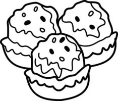 A sketchy icon of cheddar bay vector