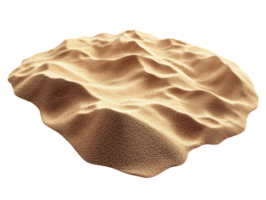 Sand formed into natural wave patterns in a pile png