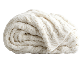 Cozy knitted blanket perfect for cold evenings png
