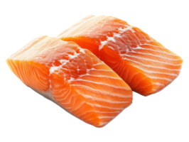 Fresh salmon fillets for cooking png