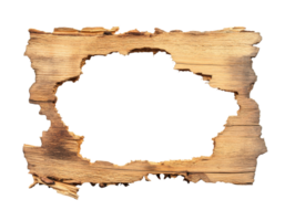 Irregular wooden frame with unique texture png