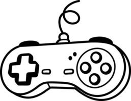 Joystick icon in drawing style vector