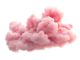 Soft pink cloud formation in clear setting png