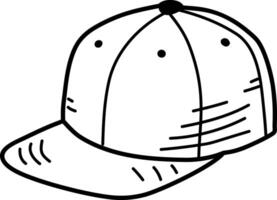 P cap icon in hand drawn style vector