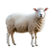 Sheep standing calmly in a bright environment png